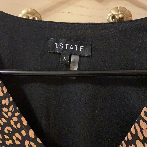 1 State Leopard Animal Print Blouse - Picture 3 of 7